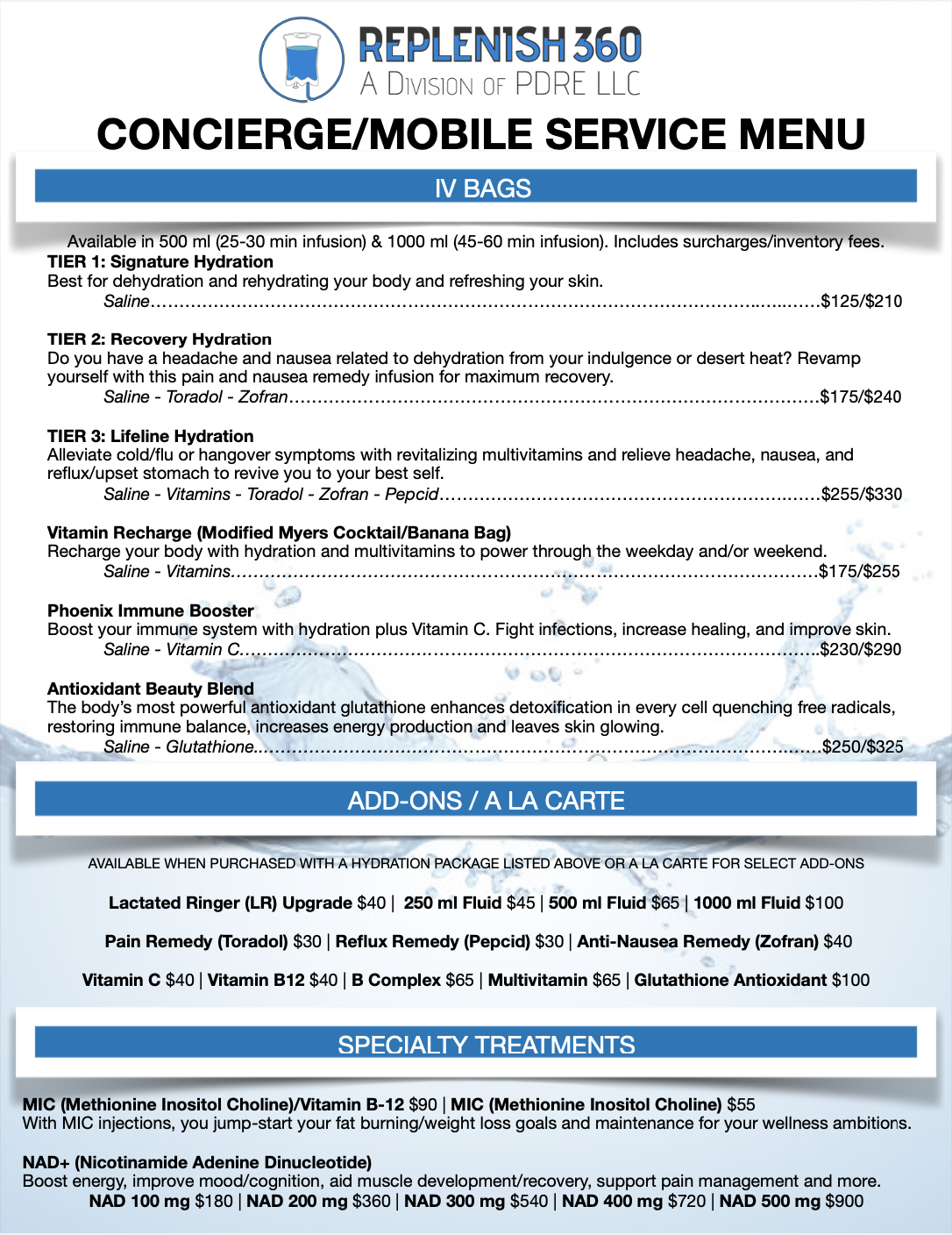 IV Therapy Palm Desert – Hydration & Wellness Clinic – Replenish 360